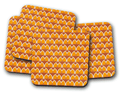 Orange and Yellow Geometric Arches Design Coaster, Table Decor Drinks Mat - Joe’s Haven