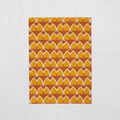 Orange and Yellow Tea Towel with a Geometric Arches Design, Dish Towel, Kitchen Towel - Joe’s Haven