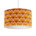 Orange and Yellow Geometric Arches Design Lampshade, Ceiling or Table Lamp Shade - Joe’s Haven