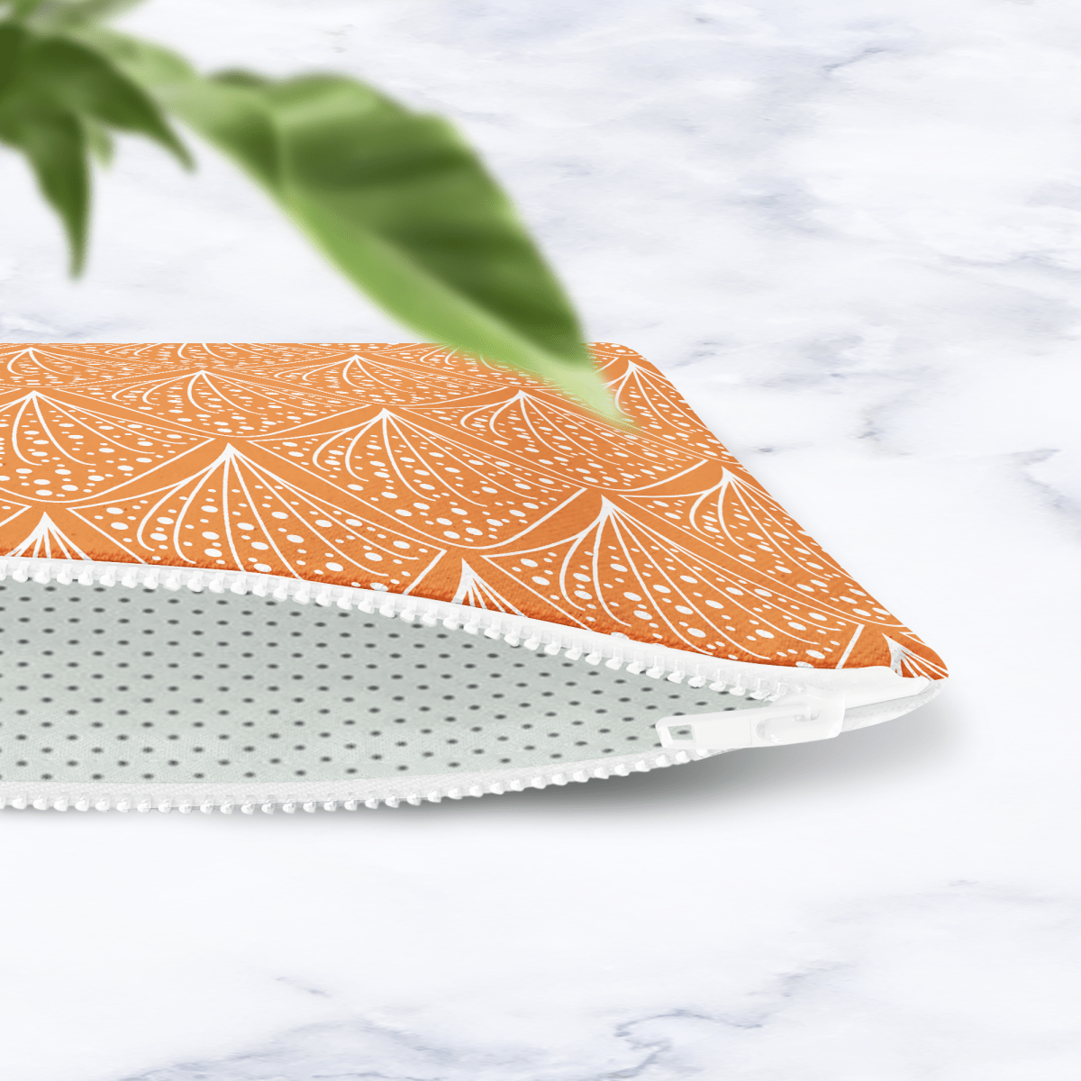 Orange Abstract Make Up Bag - Joe’s Haven