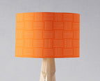 Orange Lines Geometric Contemporary Lampshade, Ceiling or Table Lamp Shade - Joe’s Haven