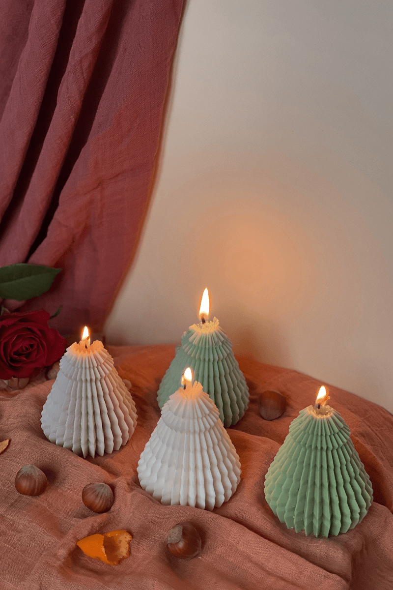 Origami Christmas Tree Candle - Joe’s Haven