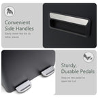 60L Dual Compartment Pedal Bin Black