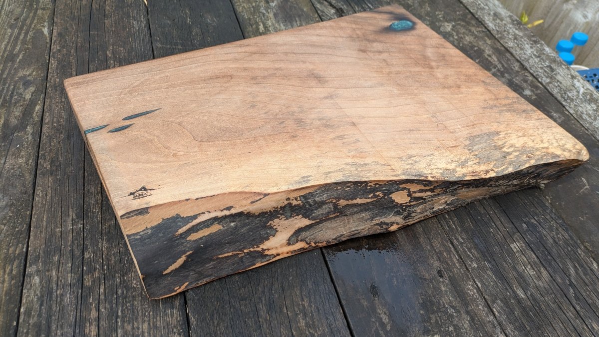 English Walnut with turquoise highlights - Joe’s Haven