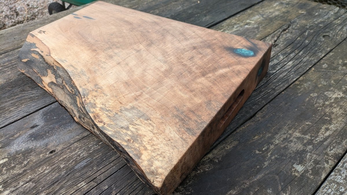 English Walnut with turquoise highlights - Joe’s Haven