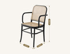 Paris G04 Rattan Dining Chair, Walnut - Joe’s Haven