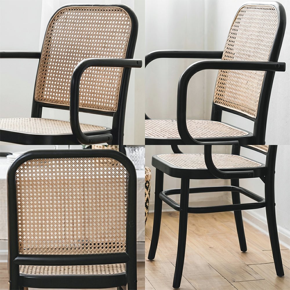 Paris G04 Rattan Dining Chair, Walnut - Joe’s Haven