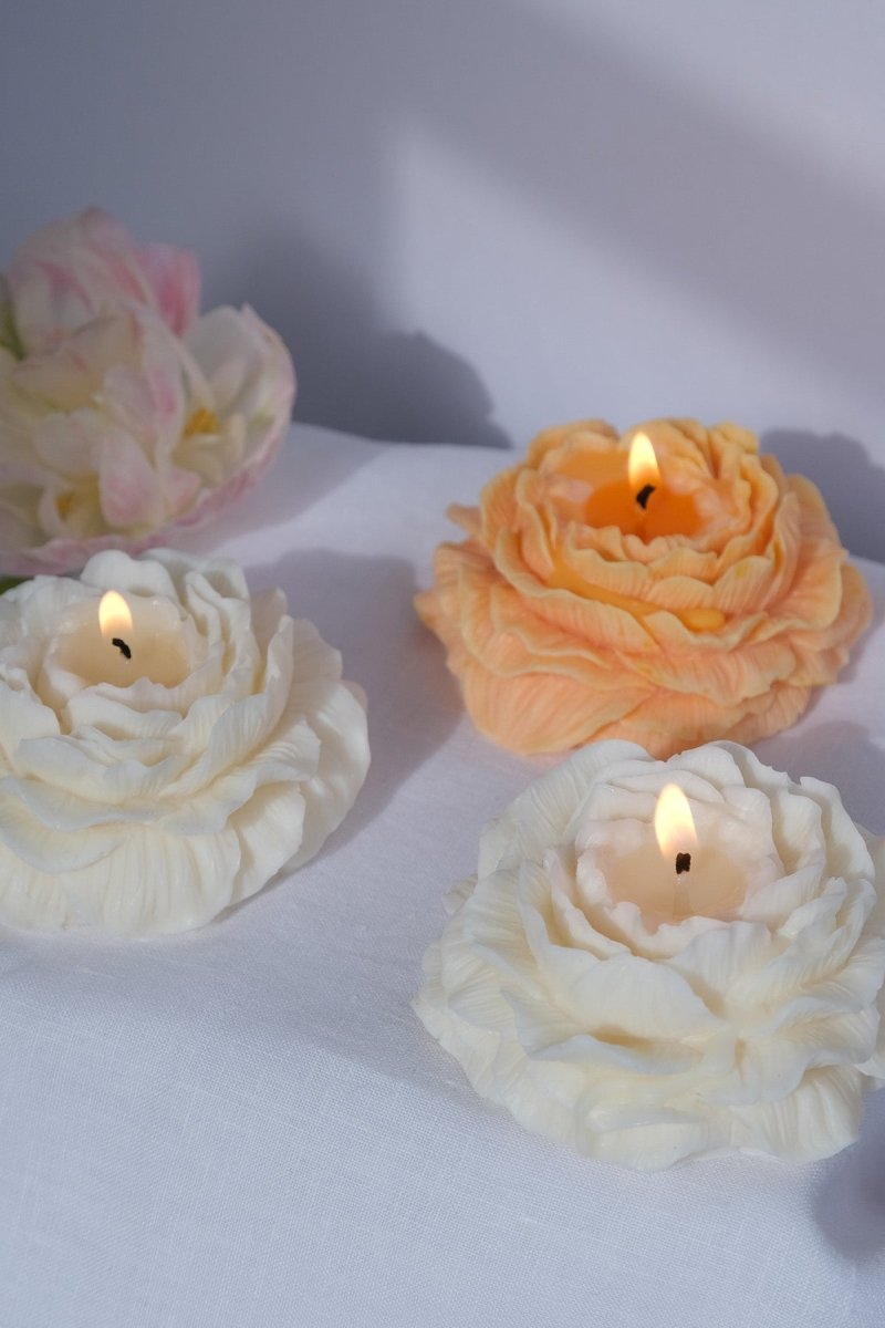 Peony Shaped Candle - Joe’s Haven