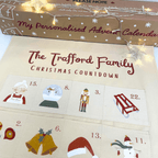 Personalised Fabric Christmas Advent Calendar - Christmas Countdown Calendar - Joe’s Haven