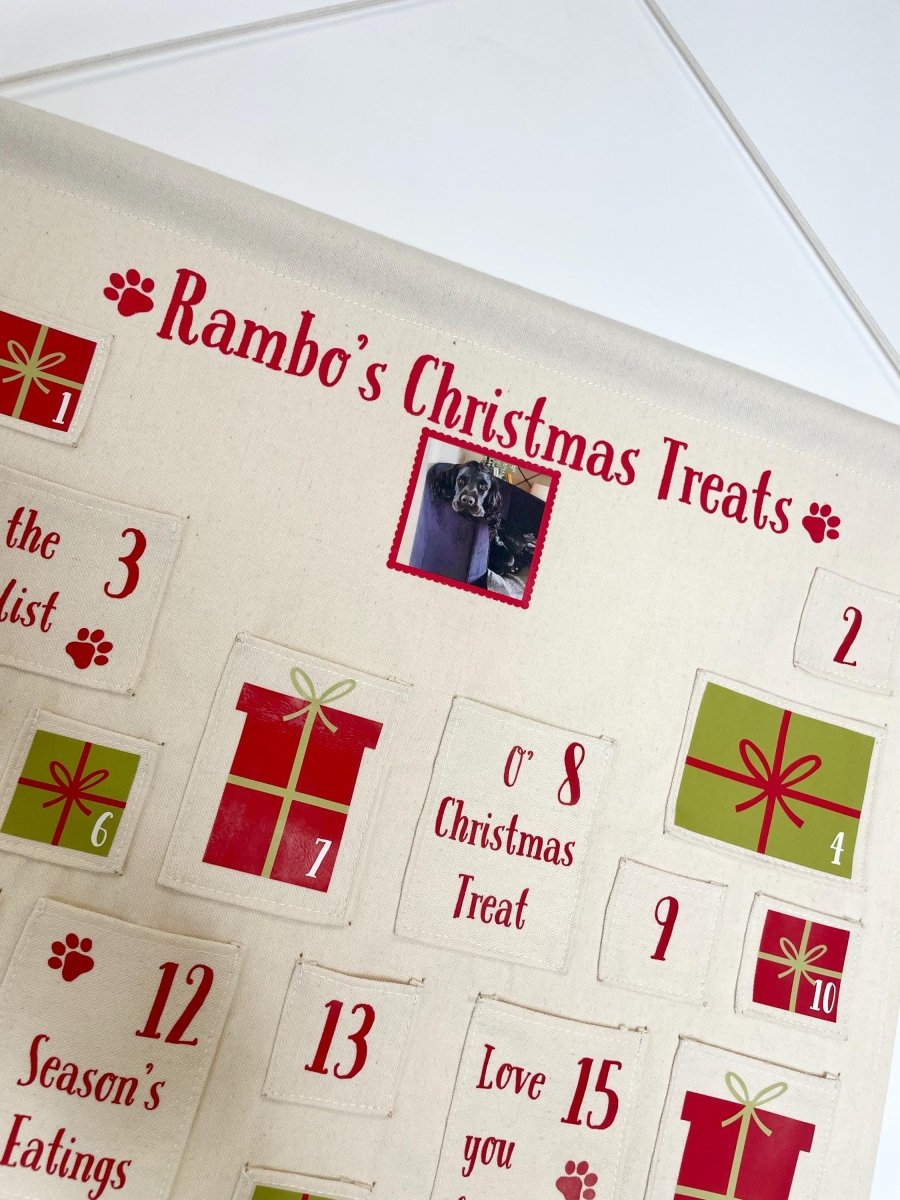 Personalised pet advent calendar - Custom dog advent calendar - Joe’s Haven
