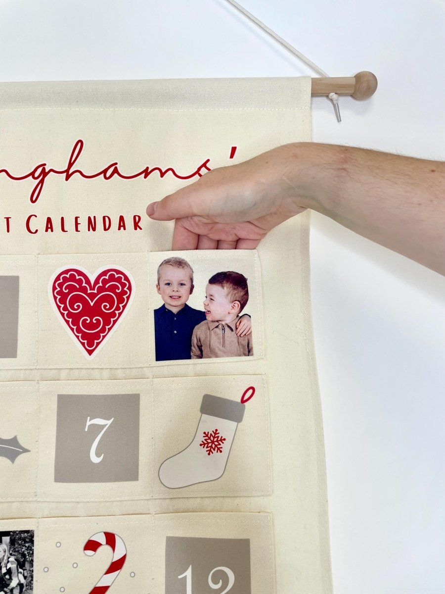 Personalised family advent calendar with family photos - Joe’s Haven
