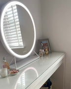 Marilyn Round Hollywood Mirror White 60x67cm