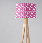 Pink Retro Geometric Lampshade, Ceiling or Table Lamp Shade - Joe’s Haven