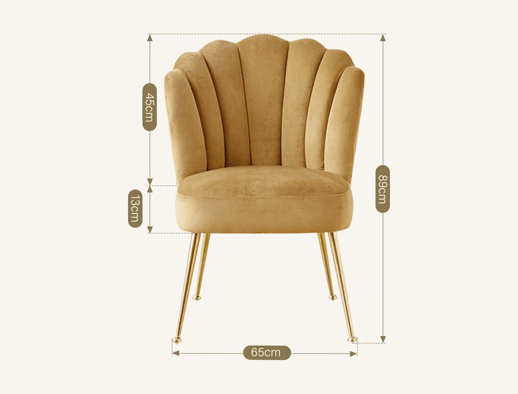 R3 Shell Dining Chair, Velvet - Joe’s Haven