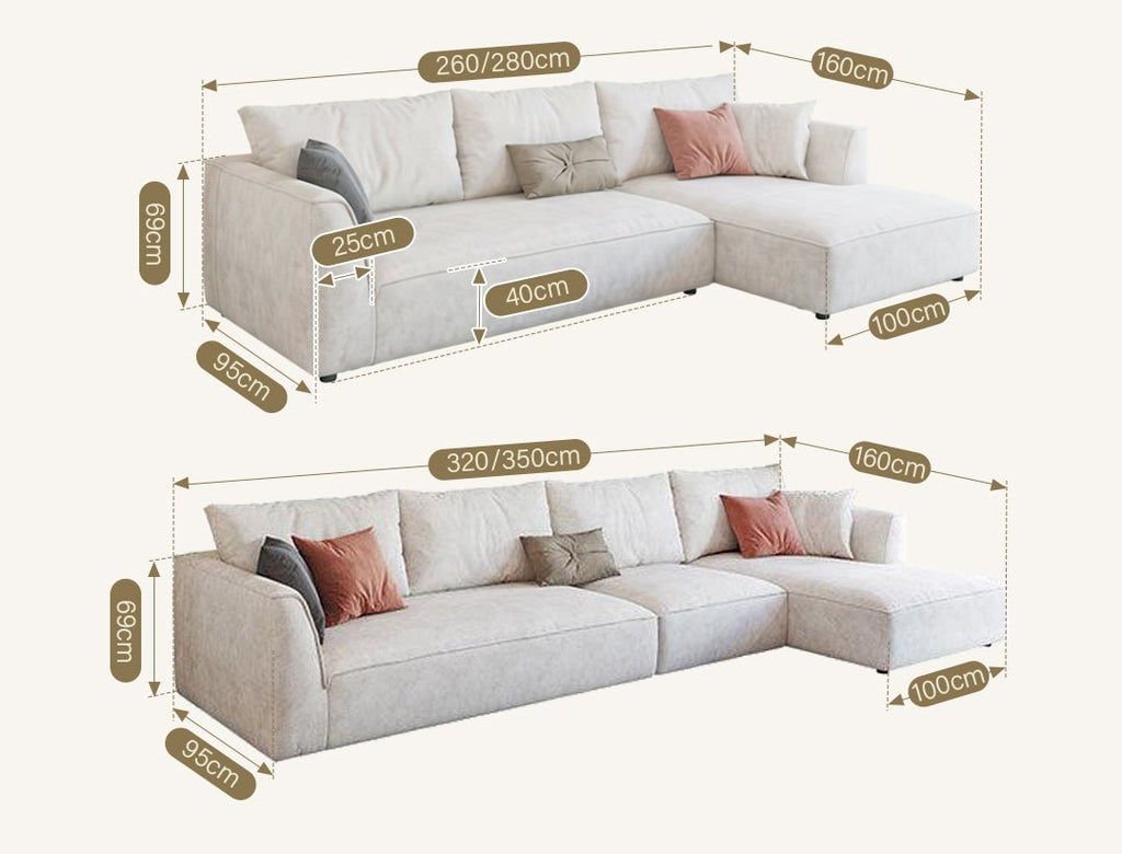 R77 Dexter Two Seater Corner Sofa, Leathaire - Joe’s Haven