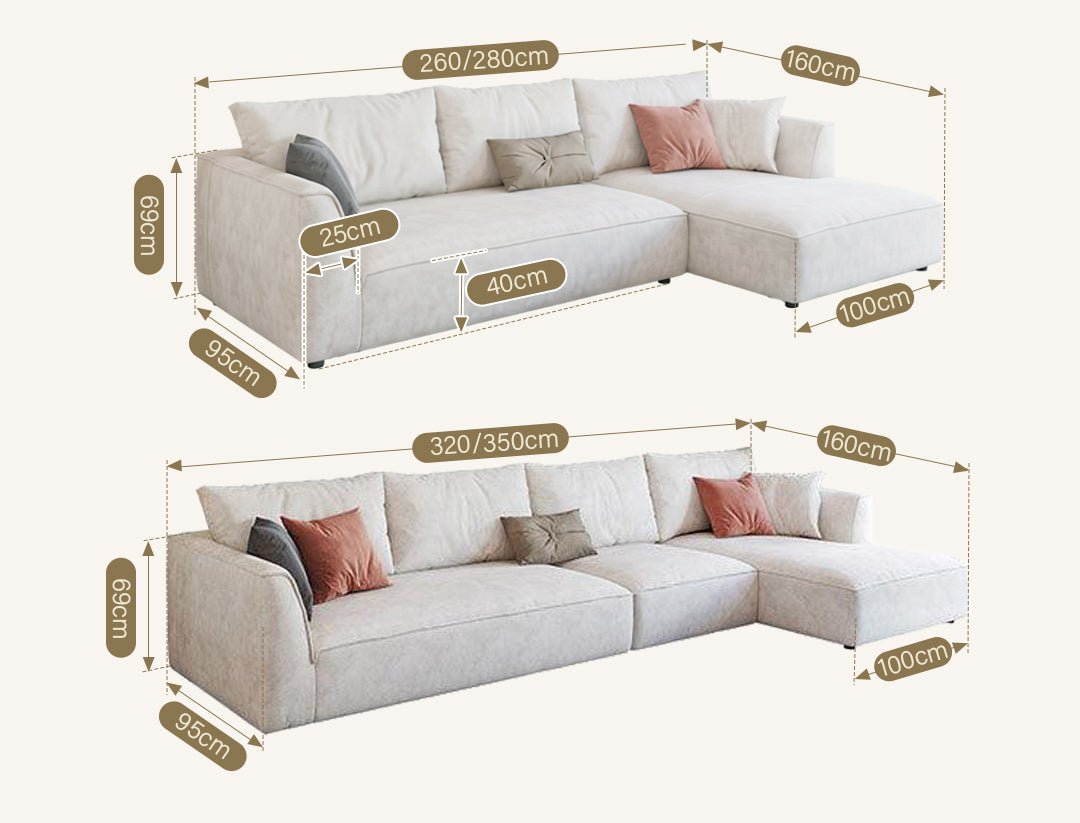 R77 Dexter Two Seater Corner Sofa, Leathaire - Joe’s Haven
