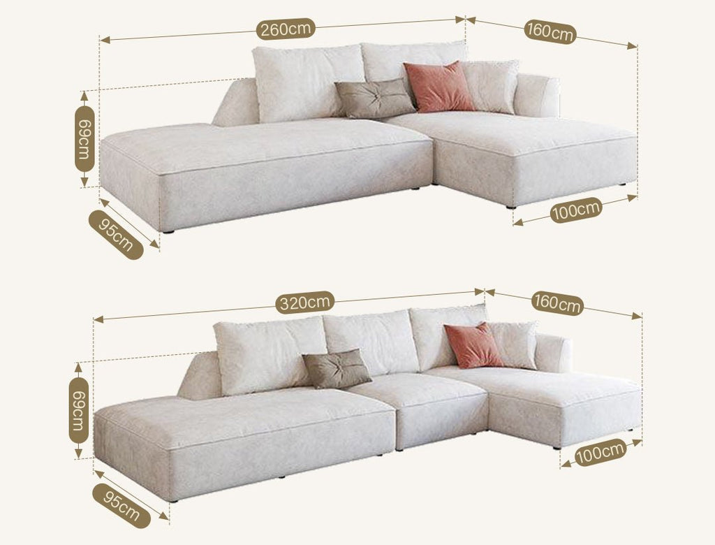 R77 Dexter Two Seater Corner Sofa, Leathaire - Joe’s Haven