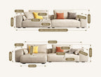 R87 Calvin Two Seater, Three Seater, Four Seater Sofa, Leathaire - Joe’s Haven