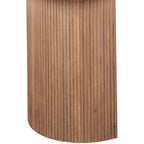 Bundi Natural Marble & Wood Pedestal Console Table - Joe’s Haven