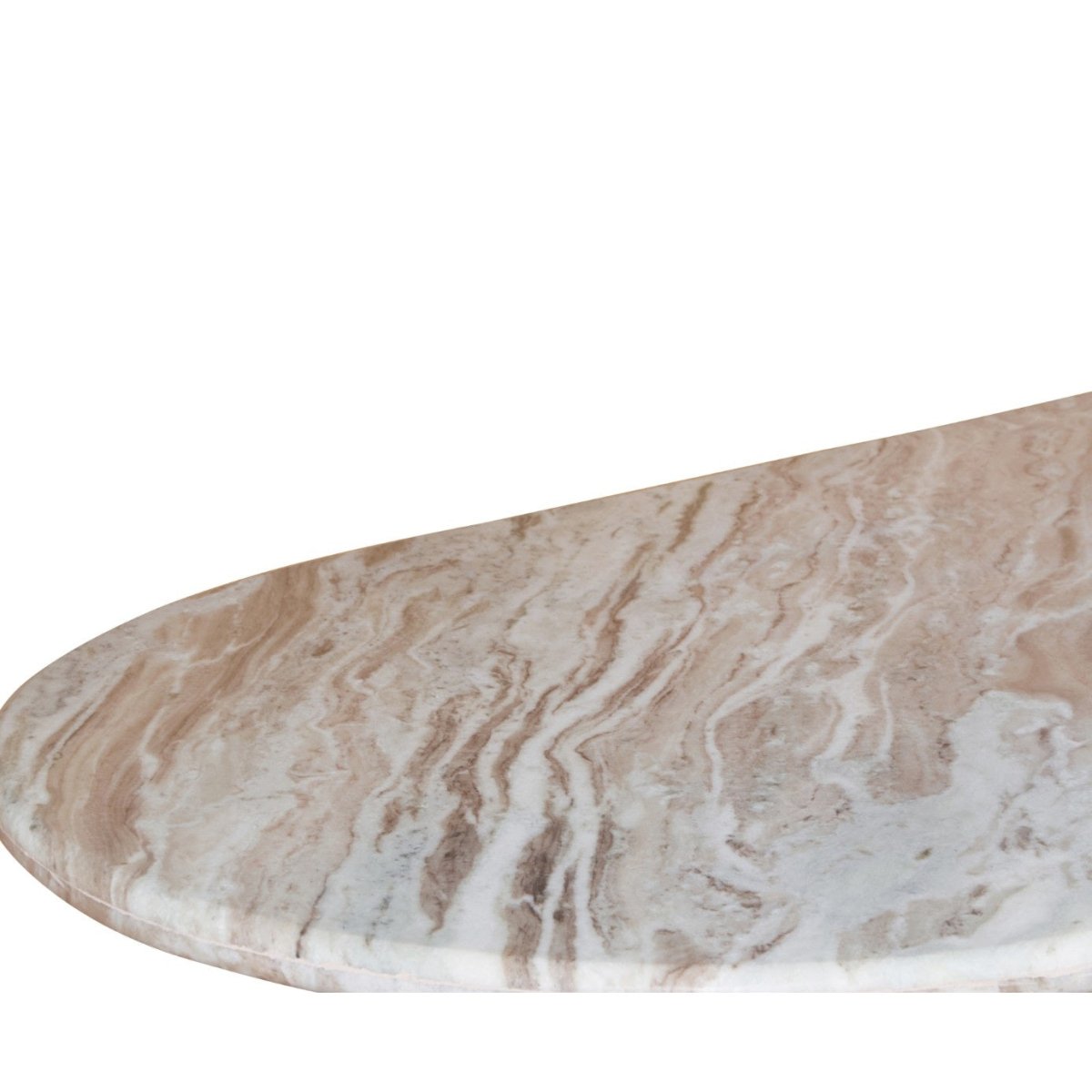 Bundi Natural Marble & Wood Pedestal Side Table - Joe’s Haven