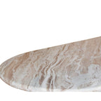 Bundi Natural Marble & Wood Pedestal Coffee Table - Joe’s Haven