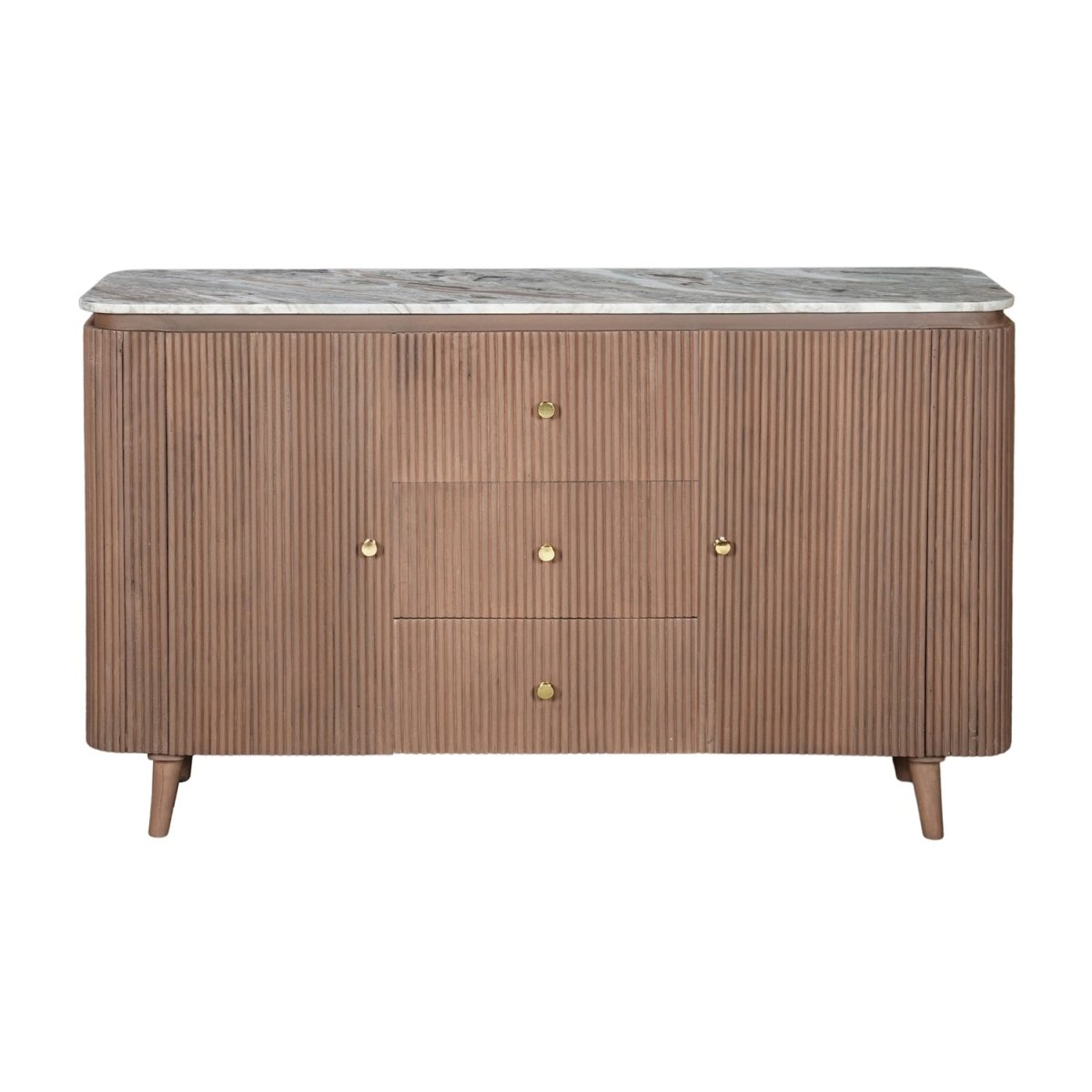 Bundi Natural Marble & Wood Extra Large Sideboard - Joe’s Haven