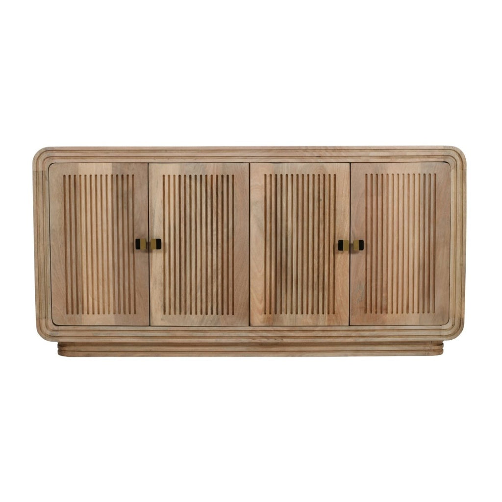 Preston Mango Wood 4 Doors Large Sideboard - Joe’s Haven