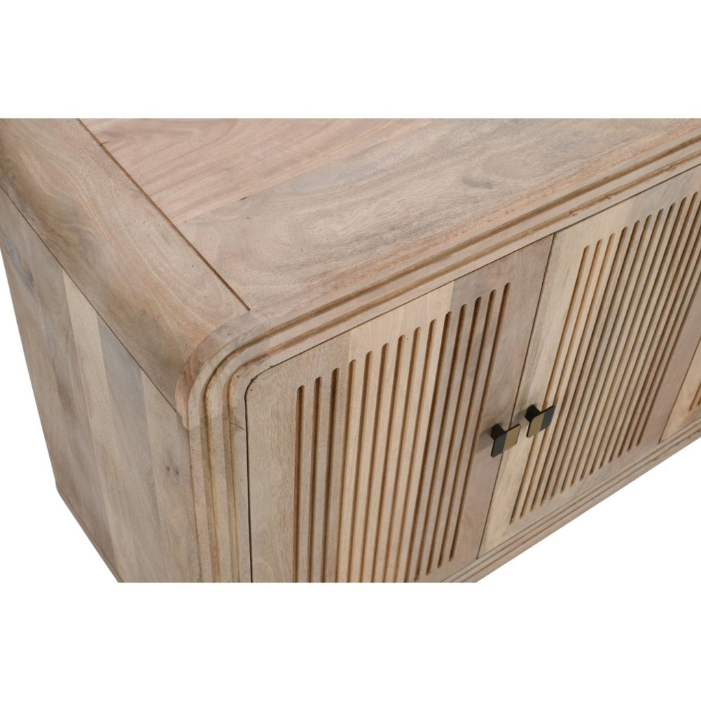 Preston Mango Wood 4 Doors Large Sideboard - Joe’s Haven
