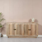 Preston Mango Wood 4 Doors Large Sideboard - Joe’s Haven