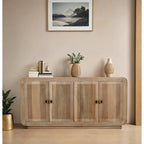 Preston Mango Wood 4 Doors Large Sideboard - Joe’s Haven