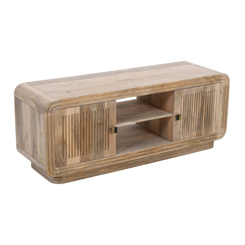 Preston Mango Wood 2 Doors TV Cabinet - Joe’s Haven