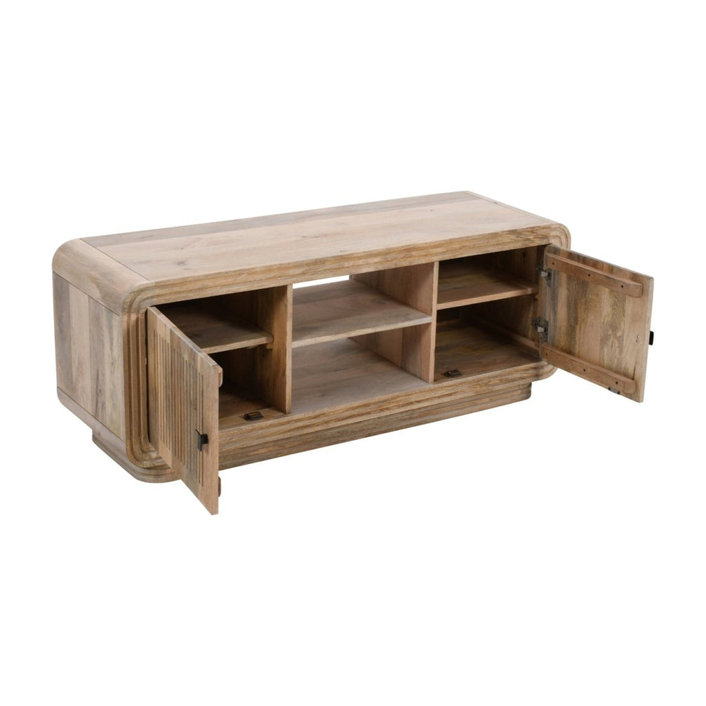 Preston Mango Wood 2 Doors TV Cabinet - Joe’s Haven