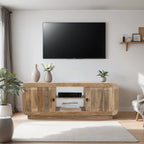 Preston Mango Wood 2 Doors TV Cabinet - Joe’s Haven