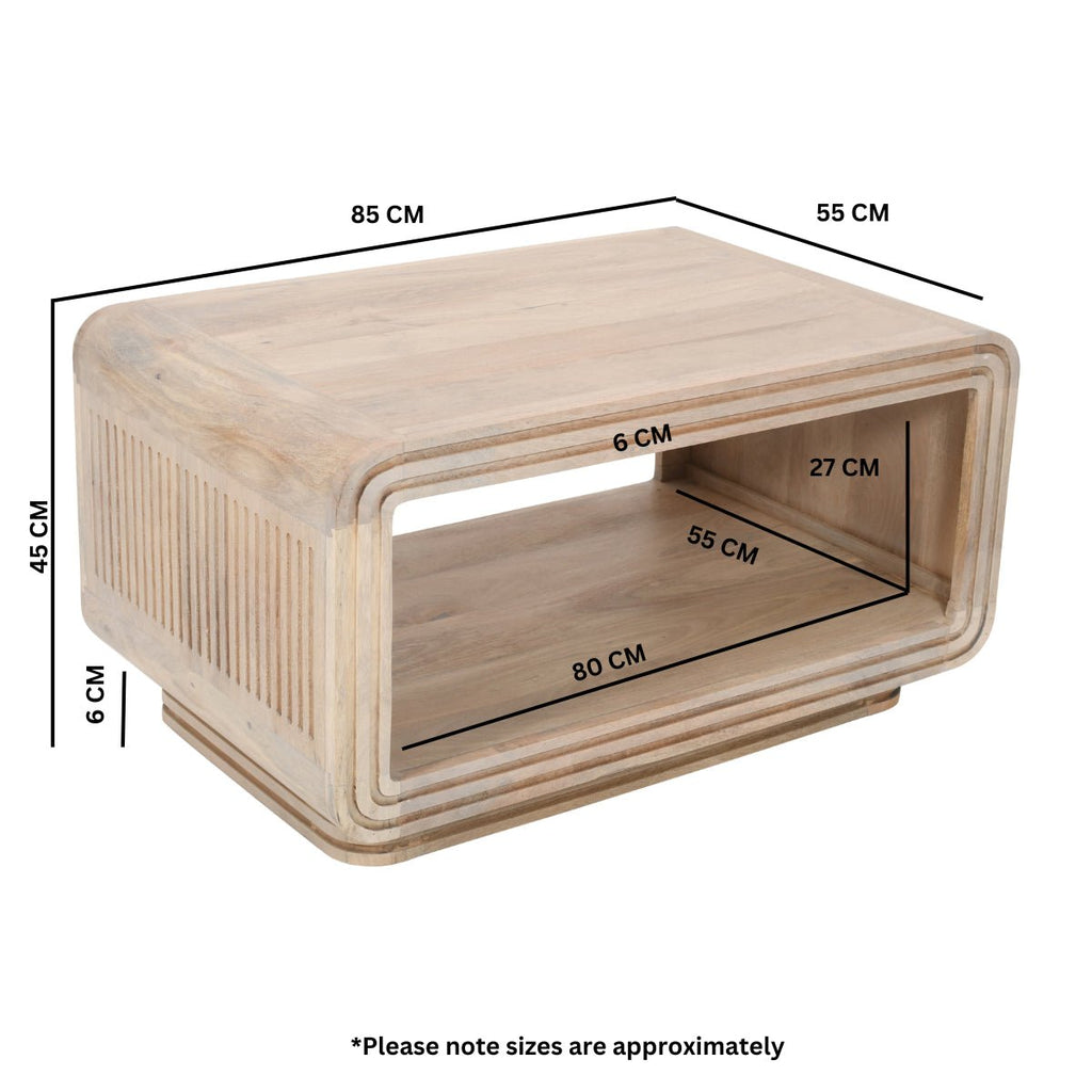 Preston Mango Wood Coffee Table - Joe’s Haven