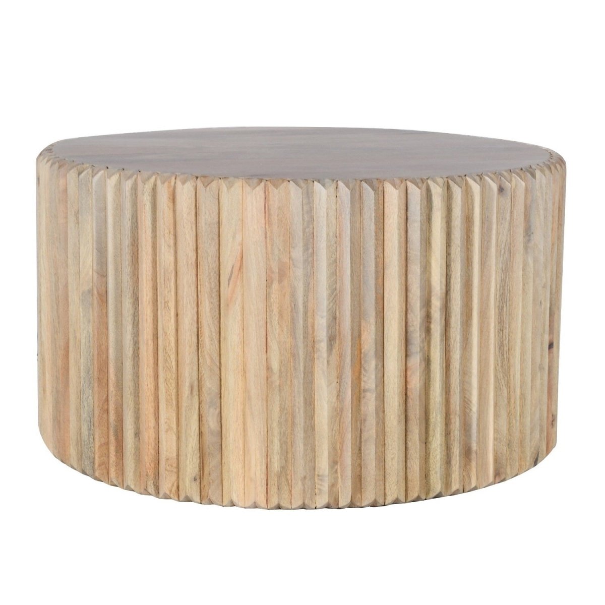 Preston Mango Wood Round Coffee Table - Joe’s Haven
