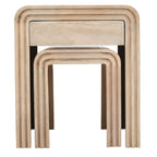 Preston Mango Wood Nest of 2 Tables with Drawer - Joe’s Haven