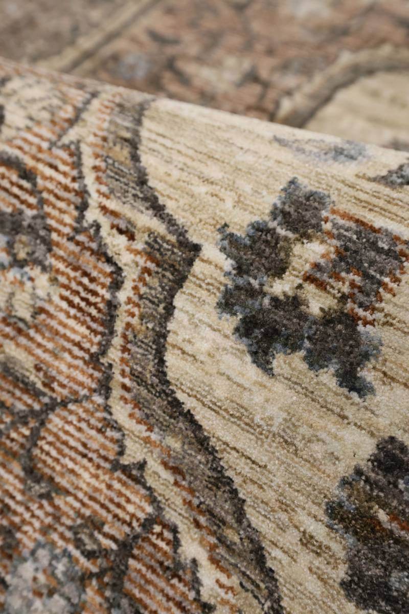 Raja Medallion Vintage Rug – Brown Heritage Elegance - Joe’s Haven