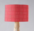 Red and White Lines Lampshade, Ceiling or Table Lamp Shade - Joe’s Haven
