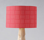 Red and White Lines Lampshade, Ceiling or Table Lamp Shade - Joe’s Haven