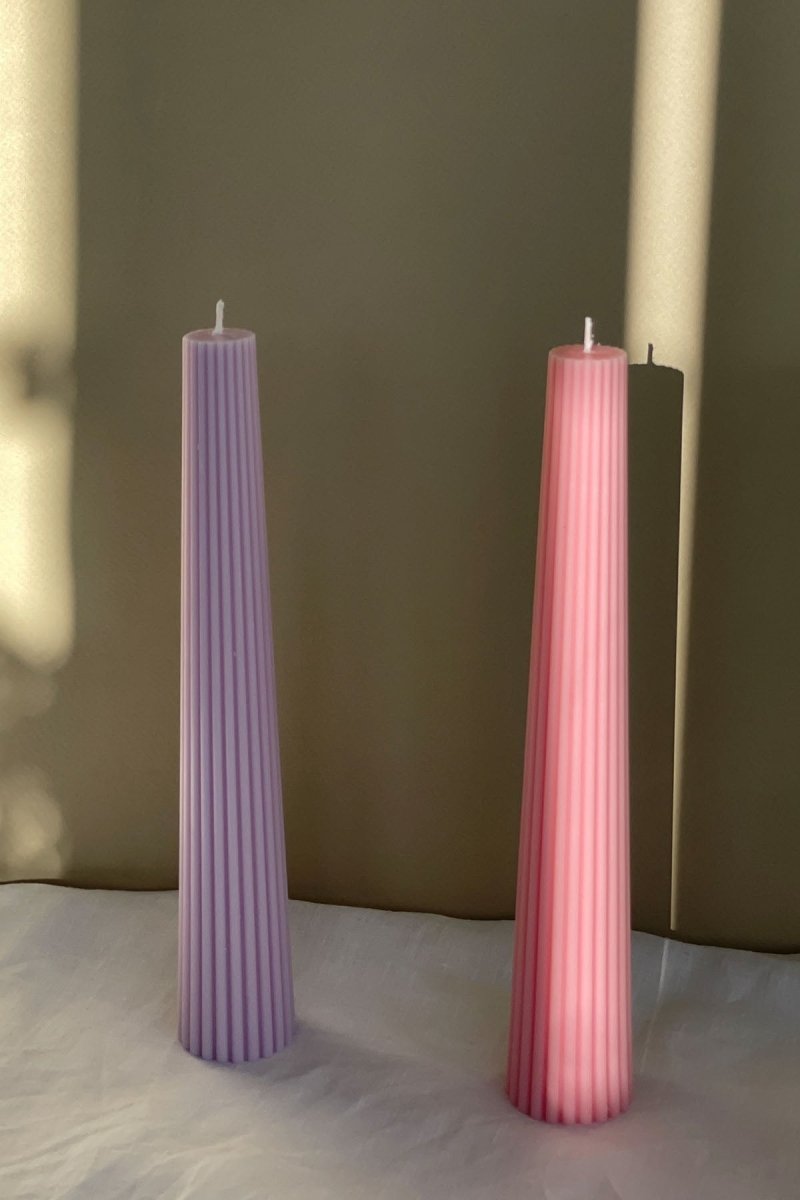 Ribbed Taper Candles - Joe’s Haven