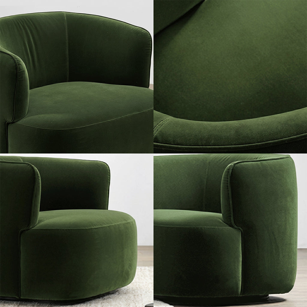 Ritz Armchair, Green Velvet