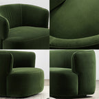 Ritz Armchair, Green Velvet