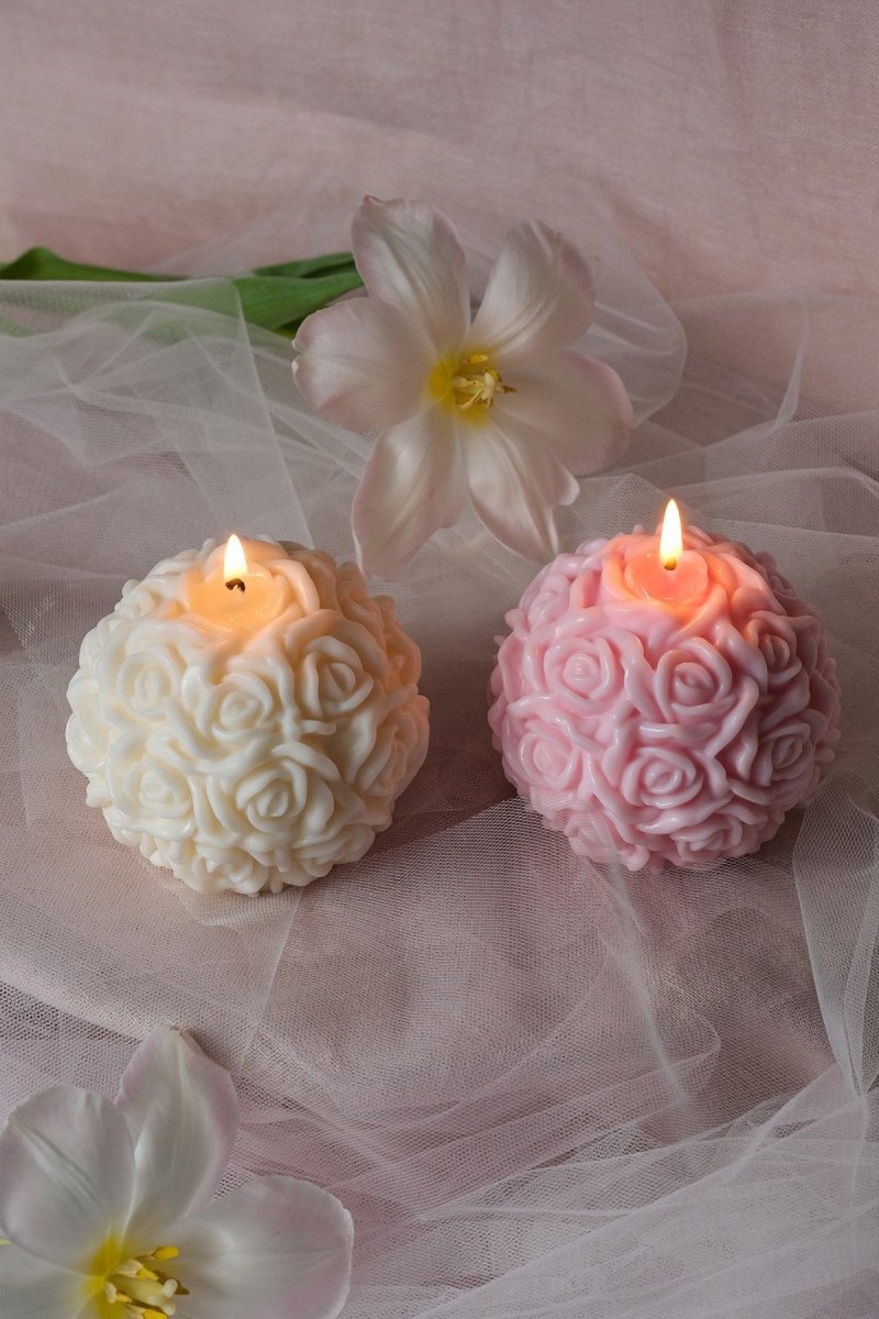Rose Ball Candle - Joe’s Haven