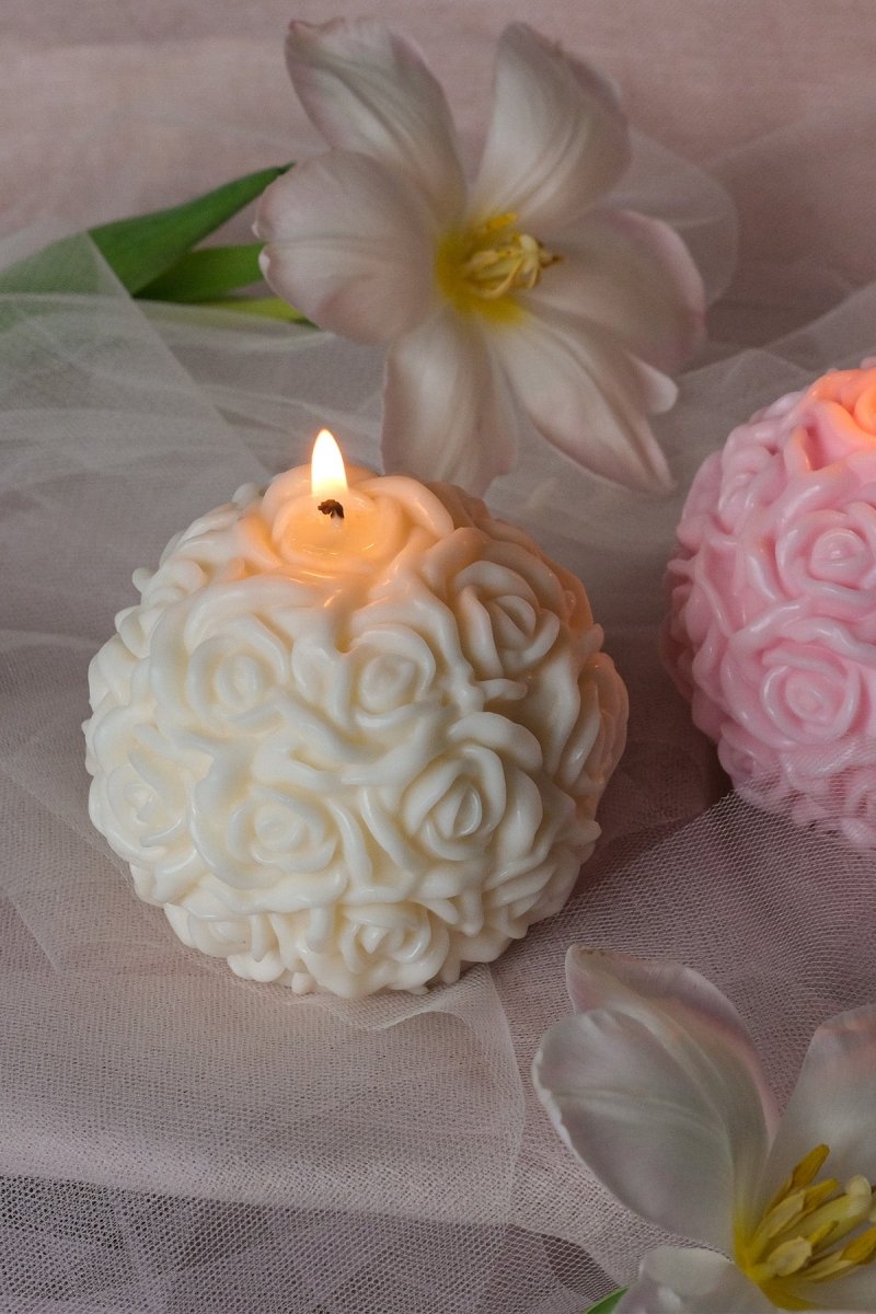 Rose Ball Candle - Joe’s Haven