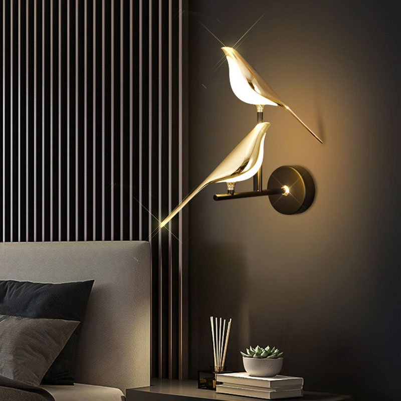 Double Chirpy LED Bird Nursery Wall Light - Hardwired Ambient - Joe’s Haven