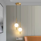 Dual Globe Pendant Light Changeable Colour Modern Bedroom Ceiling - Joe’s Haven