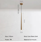 Sleek Drop Pendant Light - LED Integrated Adjustable Height Warm Light - Joe’s Haven