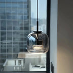 Dildale Black Gold Pendant Lamp LED Warm Light Adjustable Height - Joe’s Haven