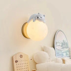 Bear Wall Light LED Kids Nursery Moon Night Light Bedroom Decor - Joe’s Haven
