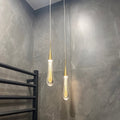 Glass Drop Pendant Light - Warm LED Hanging String Light UK - Joe’s Haven